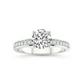 thumbnail image 1 of 4 Carat IGI Certified Round Shape Lab Grown Diamond Engagement Ring | 14K White Gold |Charm Of Love Eternity Diamond Ring | FG-VS1-VS2 Quality Friendly Diamonds, 1 of 5