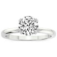 thumbnail image 1 of IGI Certified 4 Carat Round Shape Lab Grown Diamond Engagement Ring | 14K White Gold |Lyla Hidden Accents SolitaireLab Diamond Ring | FG-VS1-VS2 Quality Friendly Diamonds, 1 of 8