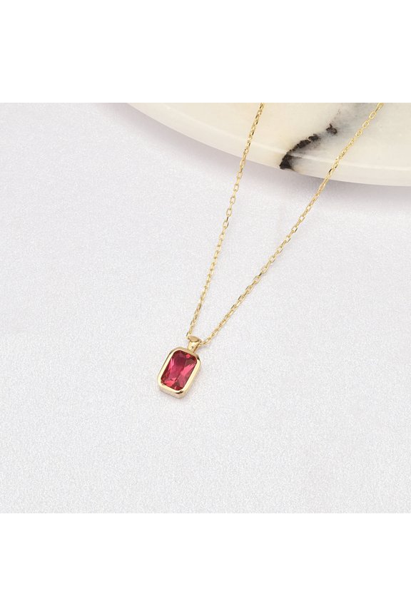 4 Carat Natural Certifed 925 Sterling Silver Red Ruby Gemstone Pendant Woman Gift