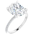 Key Rings Dimonds 4 Carat Oval Lab Grown Diamond Engagement Ring - Walmart.com