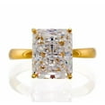 thumbnail image 1 of 4 Carat Radiant Solitaire Cubic Zirconia Engagement Ring In Sterling Silver, 1 of 2