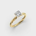 thumbnail image 1 of 4 Carat Stunning Princess Cut IGI Certified Lab Grown Diamond Wedding Ring for Ladies in 10K Yellow Gold | Solitaire Diamond Rings | Size 9 by Diamond-Capitals, 1 of 8