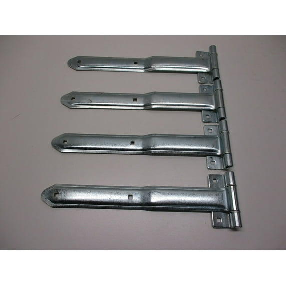 (4) Cargo Utility Trailer RV Door 16" Strap Hinges / Offset Bent Hinges