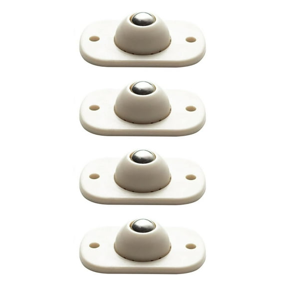 4 Casters with Stem Self Adhesive Mini Continuous Casting Wheel Stem Wheel Bearing 360 Rotating Universal Wheel Garbage Adhesive Pulley Storage Box Small Furniture Adhesive Universal Pulley