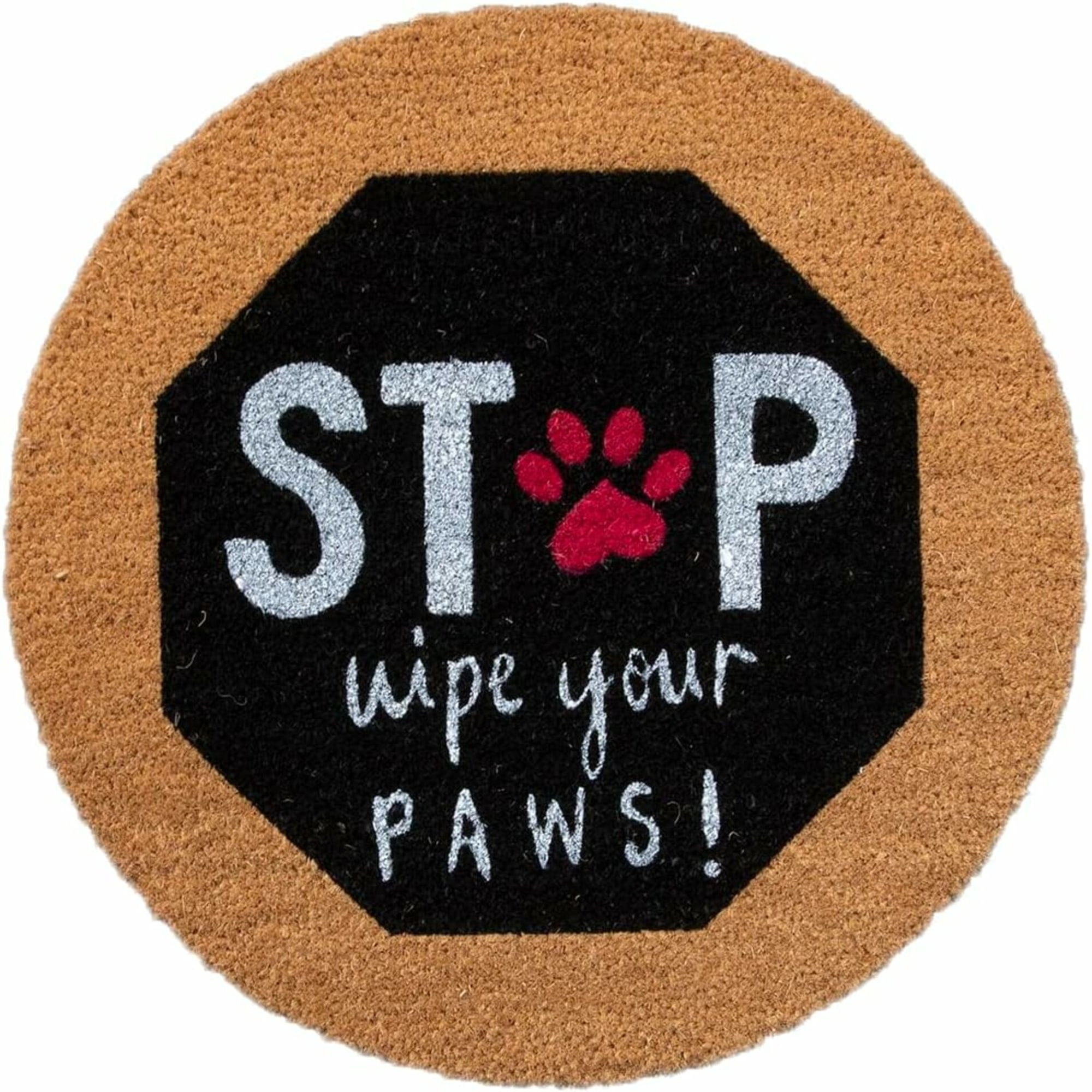 4 Cats & Dogs: Round Core Refill for 24 x 24" Convertible Entrance Mat, Stop Wipe Your Paws