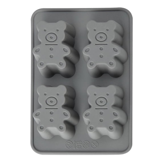 4 Cavities Use to Make Candy Soap Gelatin Cupcake Topper Chocolate and Ice Trays