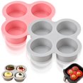 4-Cavity Silicone Mousse & Cake Mold, for Baking, Freezing, Chilling ...