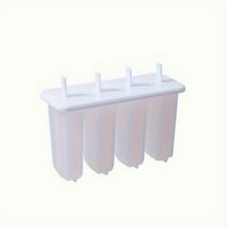 4-Cavity Silicone Popsicle Mold with Lid – Reusable White Ice Cream Maker for Homemade Frozen Treats, Healthy Snacks & Summer Desserts