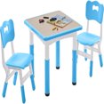 and 4 Chairs Set Height Adjustable Toddler and Chair Set for Age 38 23