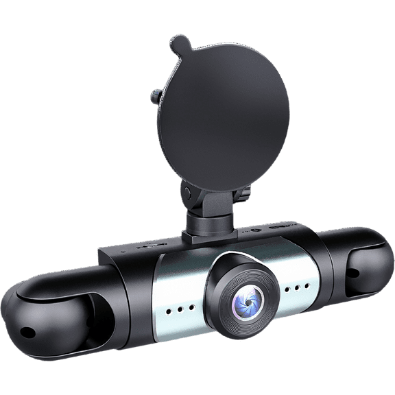 4-Channel 1080P Dash Cam 3.16" Screen with 64GB Card, G-Sensor, Night Vision, Loop Recording & Motion Detection for Cars