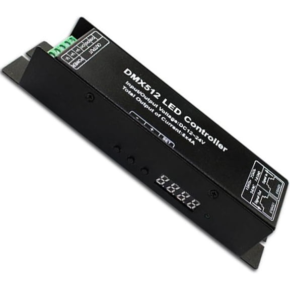 4 Channel 16A DMX512 LED Controller for RGBW Light Strips Stage Lighting