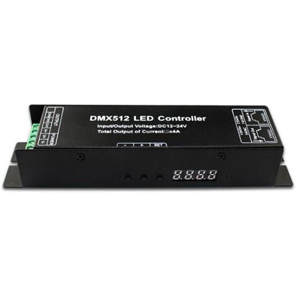 4 Channel 16A RGBW DMX512 Decoder Controller DMX Dimmer stage lighting controllers, for RGB/RGBW 5050 3528 LED Light strip