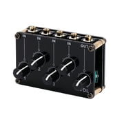 4 Channel 3.5mm Stereo Audio Mixer Mini Passive Live Studio Sound Volume ControlTAPDRA Spare Part