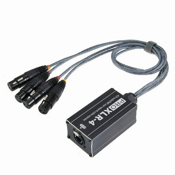 4 Channel 3Pin Cat5 Multi Networking Snake Receiver for Live,Home