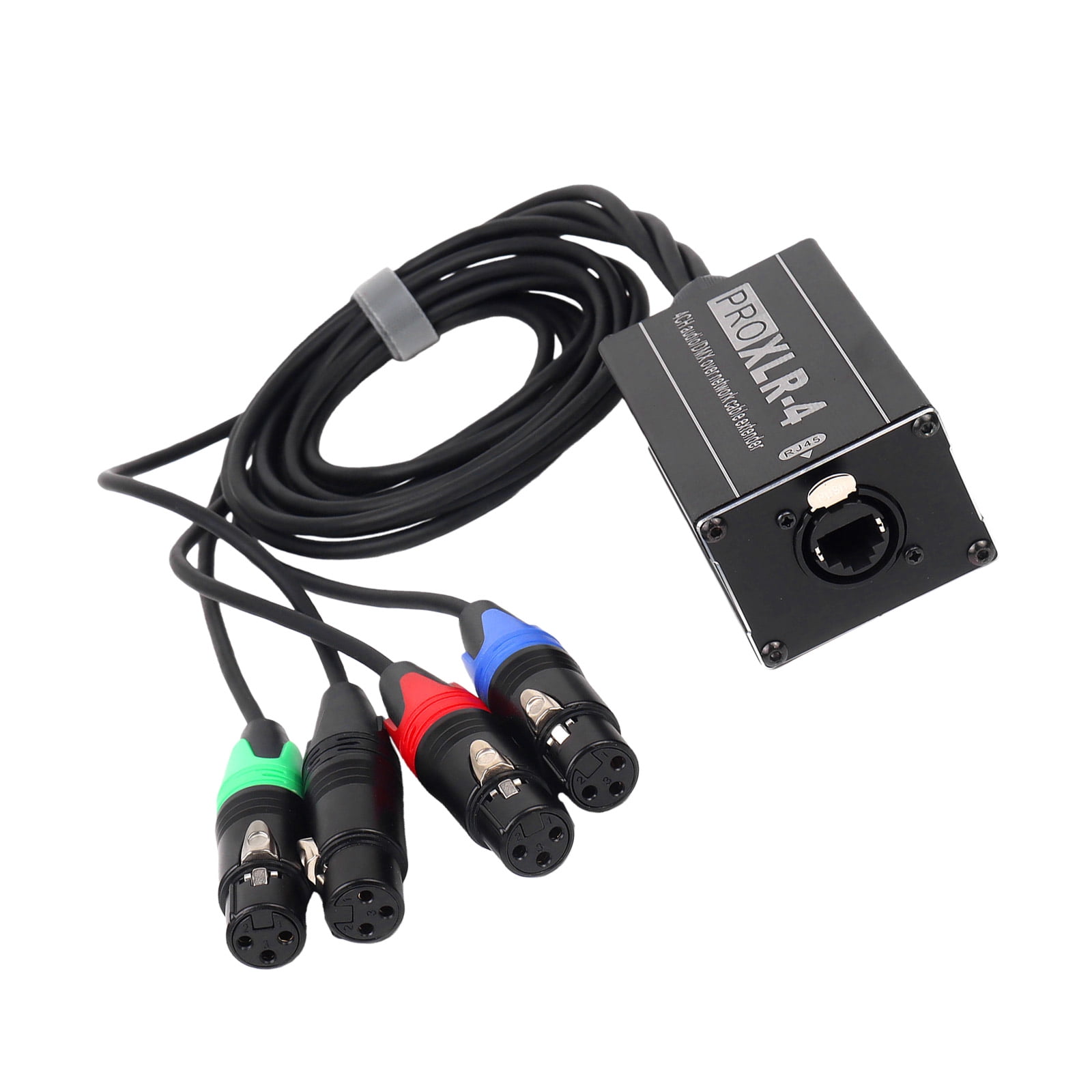 4 Channel 3Pin XLR Female to RJ45 Ethernet Adapter for Live Stage Sound ...