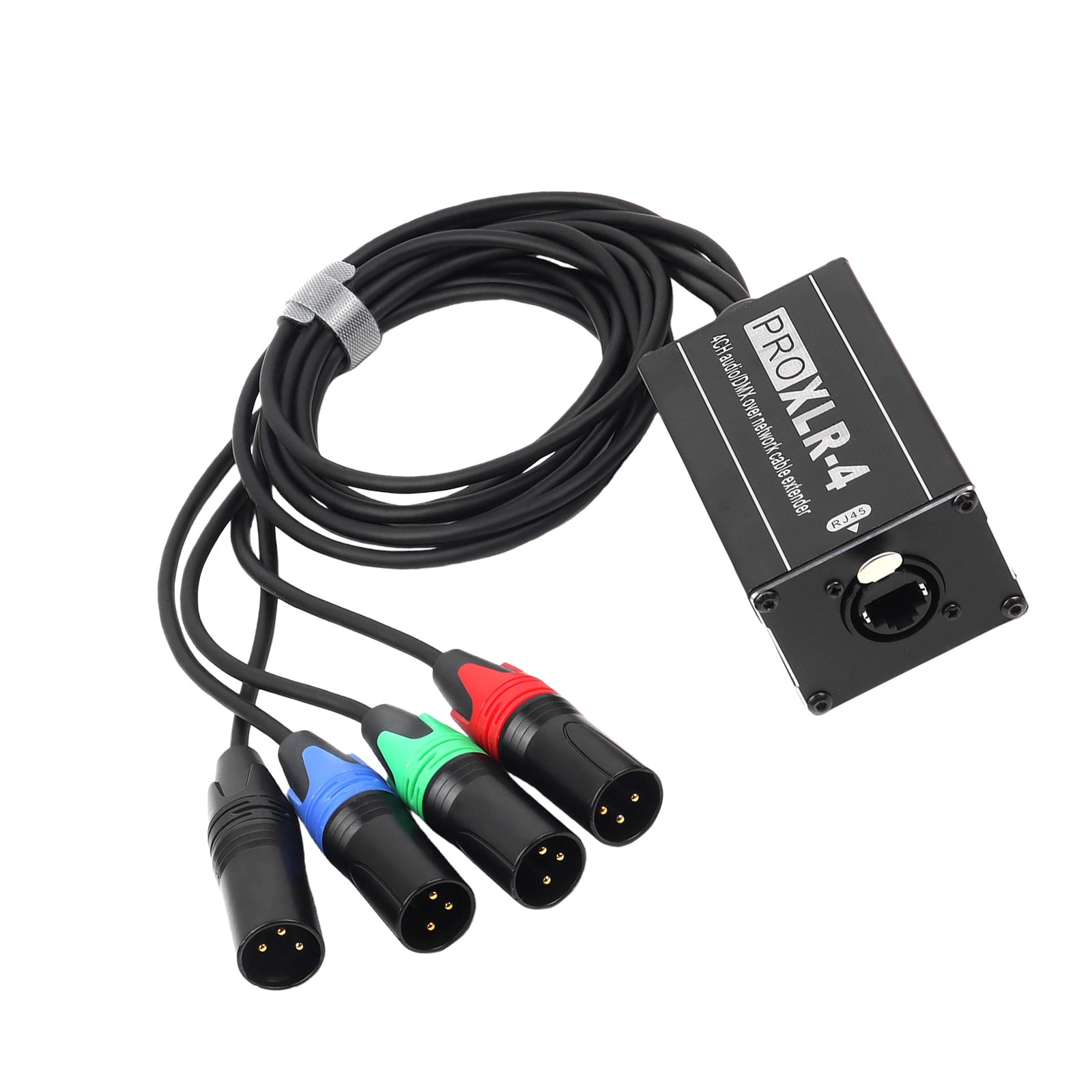 4 Channel 3Pin XLR Female to RJ45 Ethernet Adapter for Live Stage Sound ...