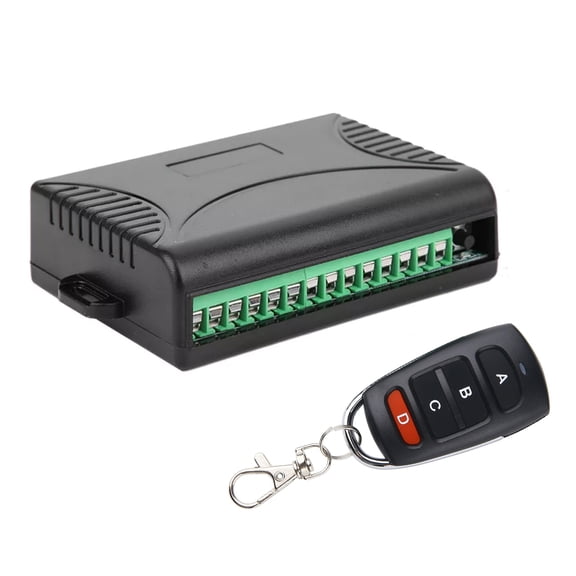 4-Channel 433MHz Remote Control Switch for Home Automation Versatile for Car Doors and Windows