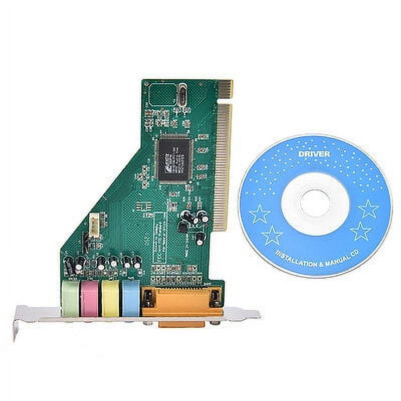 4 Channel 5.1 Surround 3D PCI Sound Audio Card MIDI for PC Windows XP/7