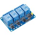 thumbnail image 1 of 4-Channel 5V Relay Module Board, Optocoupler Isolated Relay Interface Compatible with Arduino R3, Mega 2560, Raspberry Pi, ESP32 and DIY Automation Projects, 1 of 6