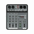 thumbnail image 1 of 4 Channel Audio Mixer 48V Phantom Power USB Studio Sound Mixers Bluetooth DJ Console Mixing for Karaok, 1 of 7