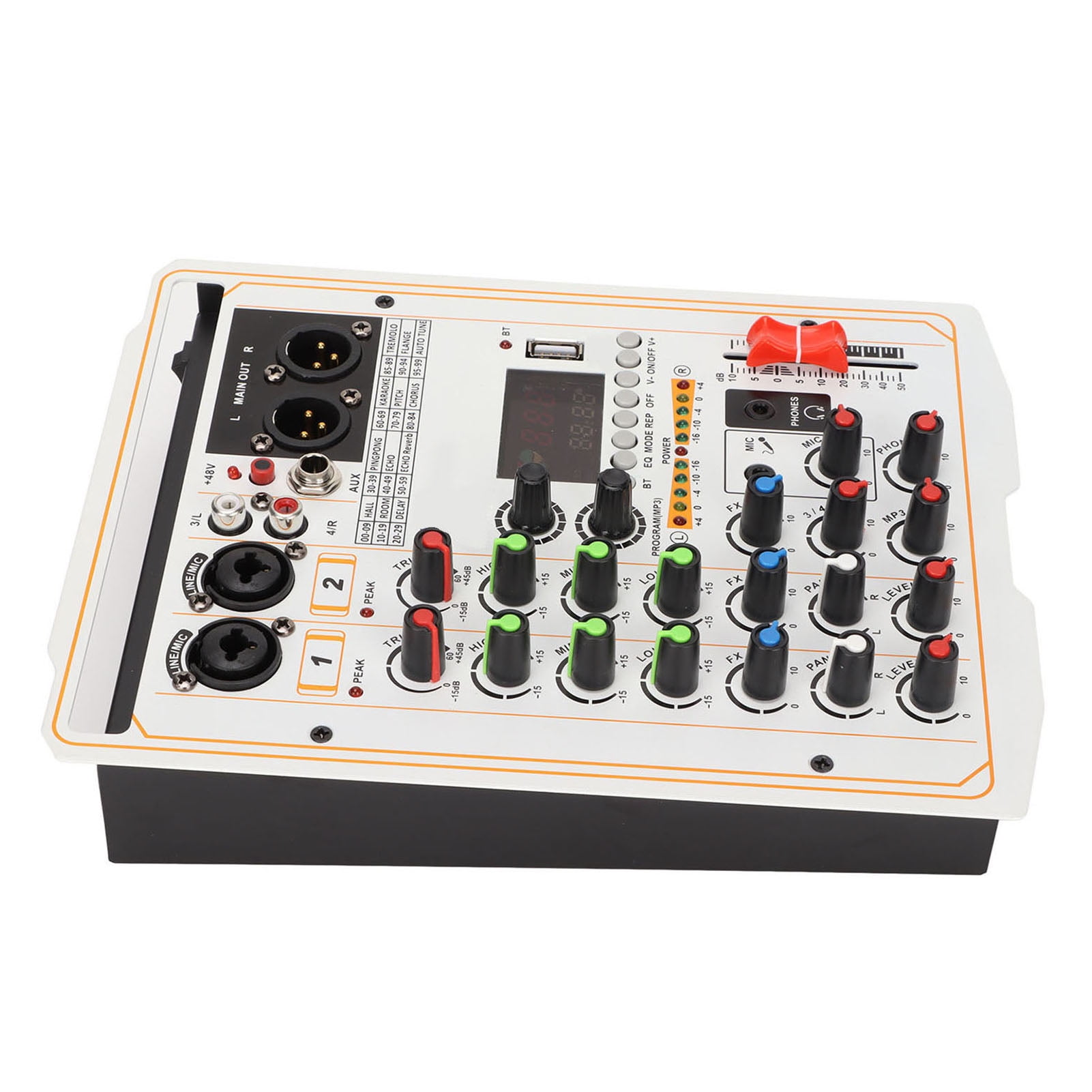 4 Channel Audio Mixer, Professional USB Mixer Audio InterfaceMixing