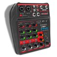 thumbnail image 1 of 4-Channel Audio Mixer with Bluetooth/USB & 48V Phantom Power – XLR Sound Board for PC Recording, Streaming, Live DJ, 1 of 12