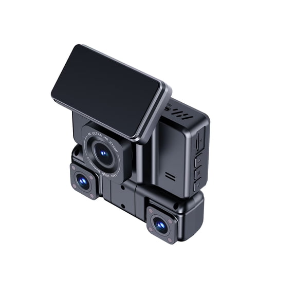 4-Channel Cam 360 Dash Cam 4 Channel, 2K 1080P Front Rear Left Right Dash Camera for Cars, 8 IR Lights Night Vision, WiFi APP Control, WDR, 24H Parking Mode, G-Sensor