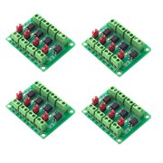 4 Channel Control Board Featuring Optocoupler Isolation And Output Levels Selection For Electronic Components