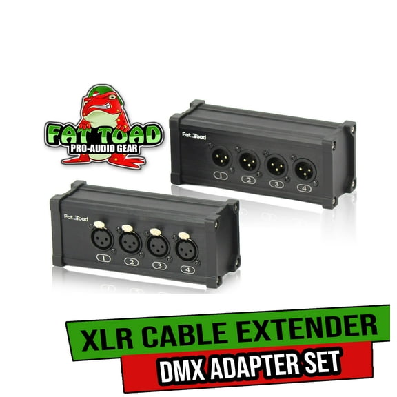 4 Channel DMX Over Network Signal XLR Cable Extender by GRIFFIN | Male & Female Pack with 3 Pin XLR to RJ45 Ethercon Wire for Live Stage Sound Monitoring, Studio Recording & DJ Lighting, PA AES-EBU