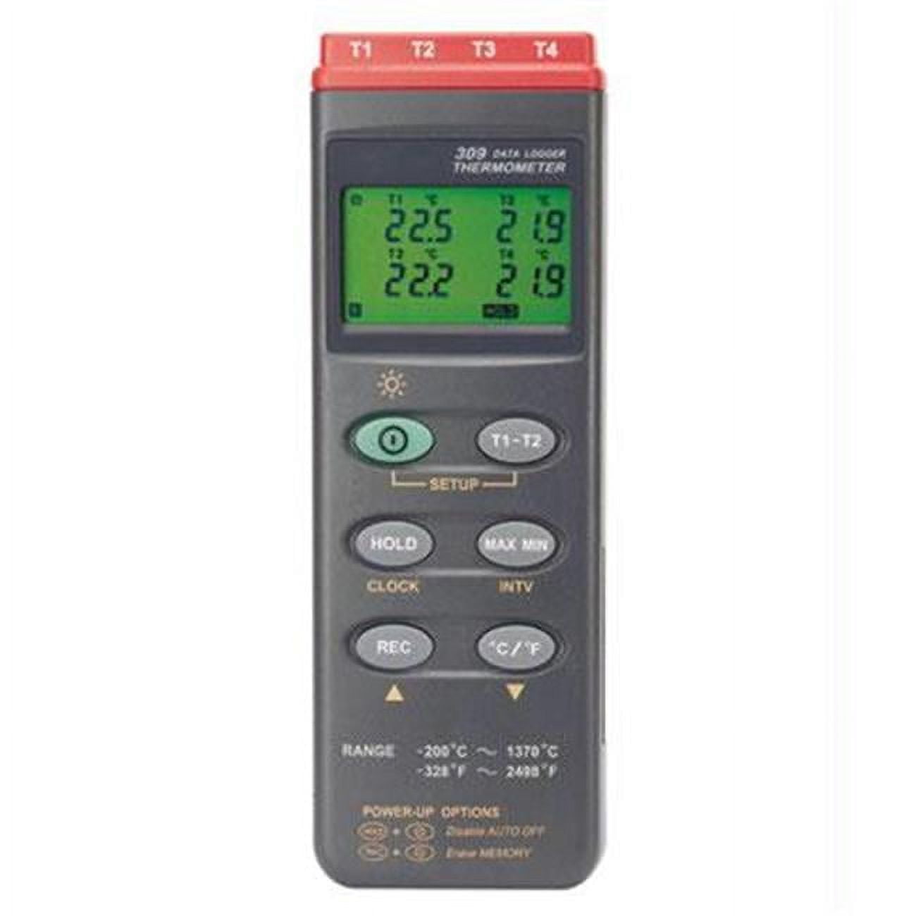 4Channel Data Logging Thermocouple Thermometer
