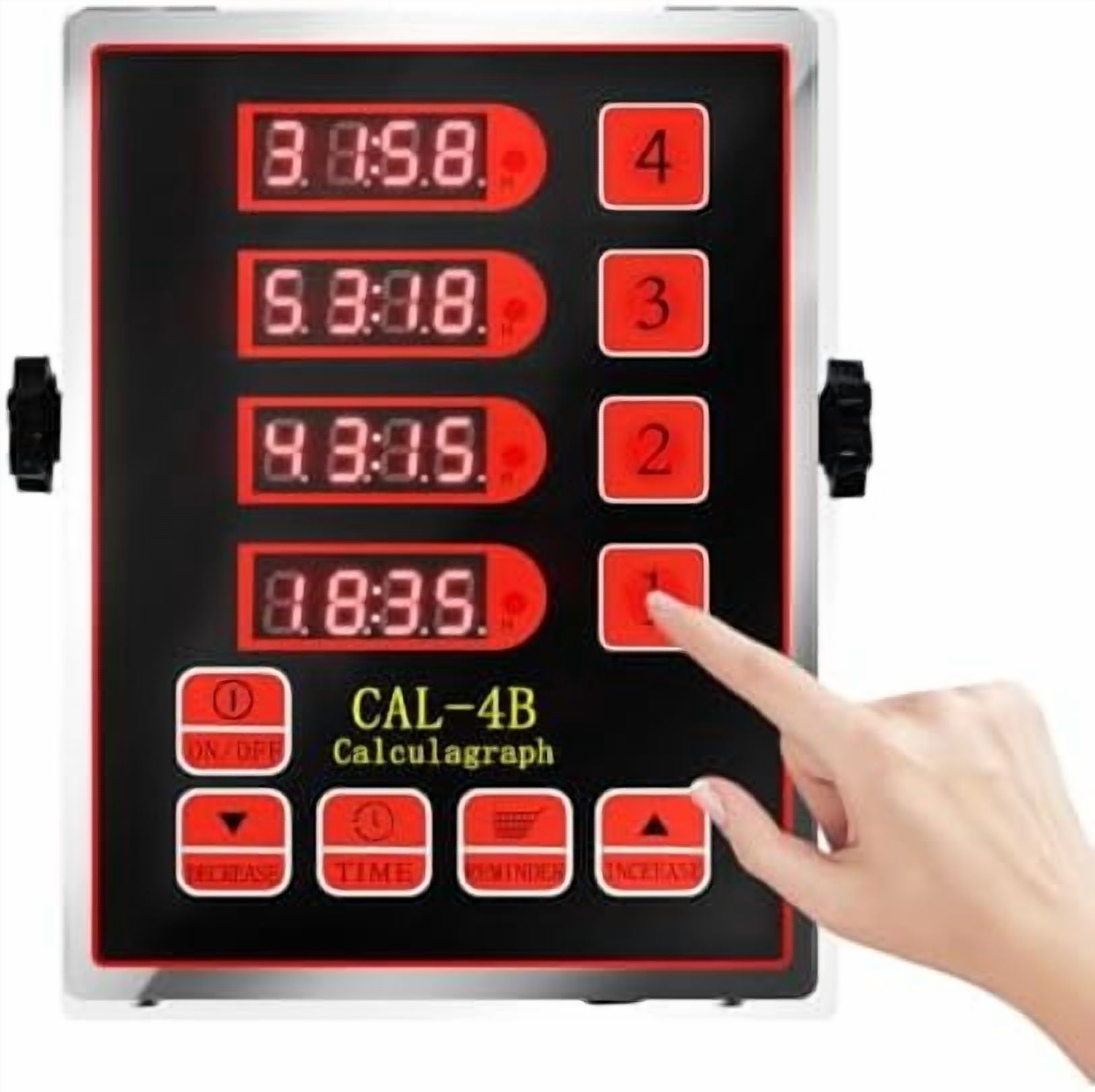 4 Channel Kitchen Timer – Cordless Timers for Cooking with Audio Alerts ...