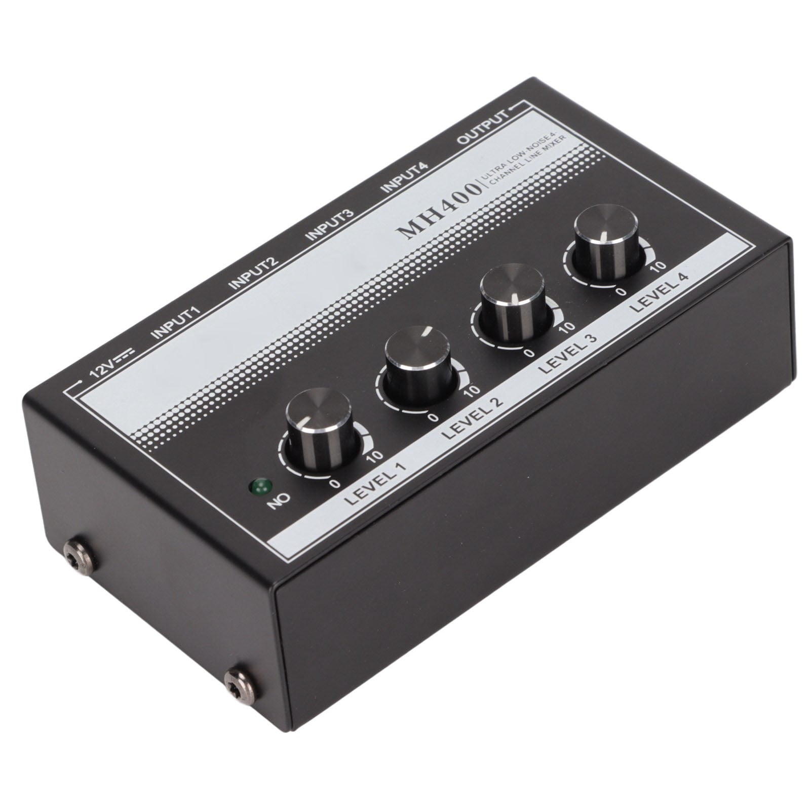 4 Channel Line Mixer, Portable Digital Compact Stereo Low Noise Line