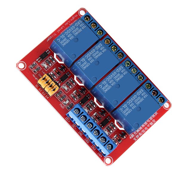 4,Channel Optocoupler Relay Module, 5/12/24V Trigger, Stable Isolated Control Board