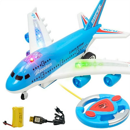 4 Channel Rc Boeing 747 Passenger Plane Toy 2 4Ghz Remote Control Aircraft Model With Lights And Music