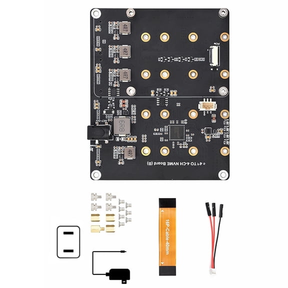 4 Channel Solid Disk Adapter Card For PCIe Interfaced Expansion Board Enhances Performances