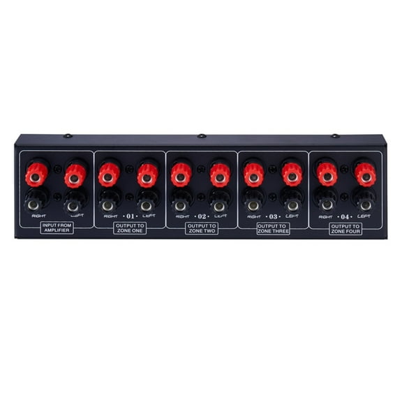 4 Channel Splitter Sound Distribution Panel for Commercial Single Input 300W Per Channel Losslessly
