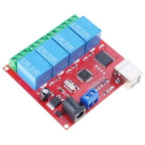 4 Channel USB Control Relays Module ULN2803 5V 12V 24V Intelligent Switching for PC Automation and Expansion Board