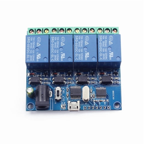 4 Channel USB Relay Module LCUS-4 Intelligent Control Relay Smart Switch USB 5V Smart Switch