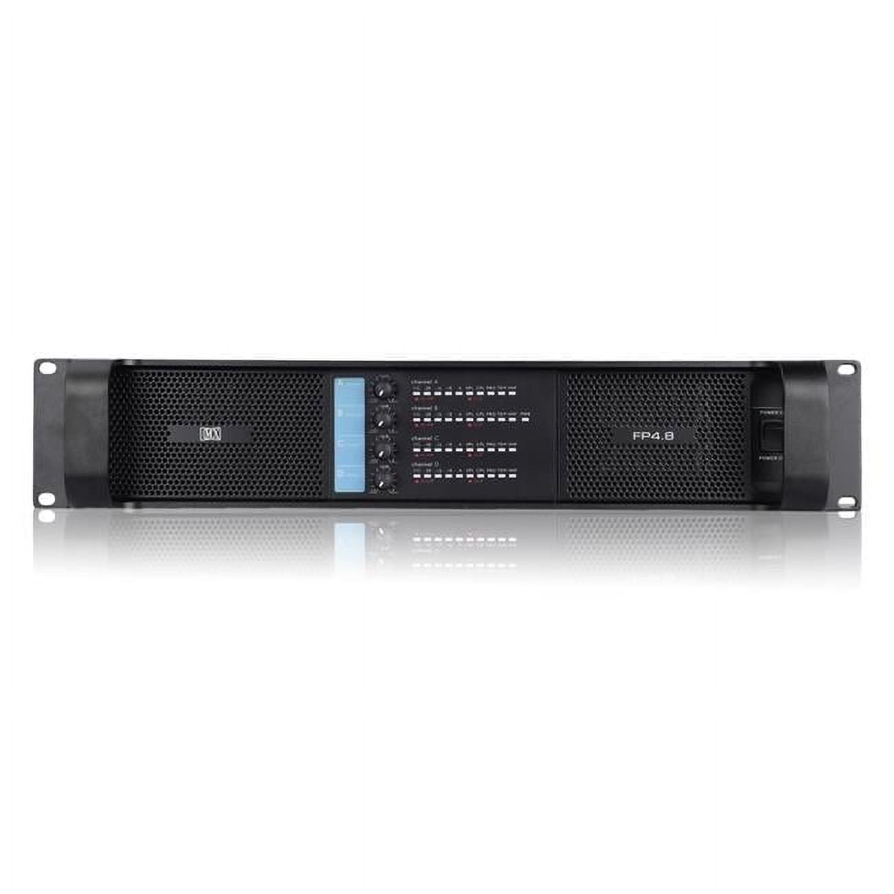 4 Channel x 7400W DJ Power Amplifier, Black - Walmart.com