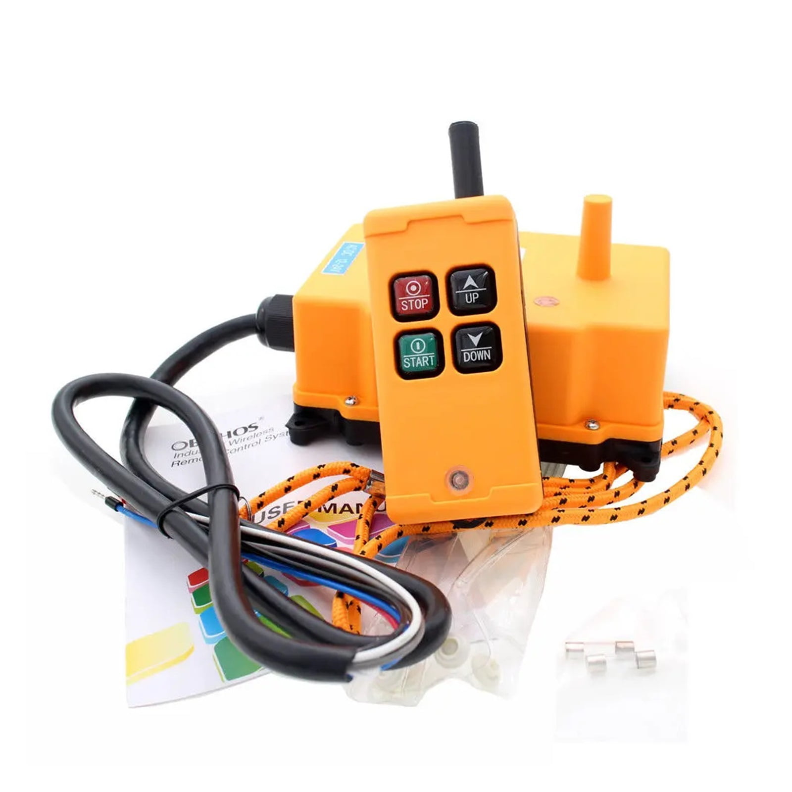 4 Channels 1 Speed Control Hoist Industrial Wireless Crane Radio Remote ...