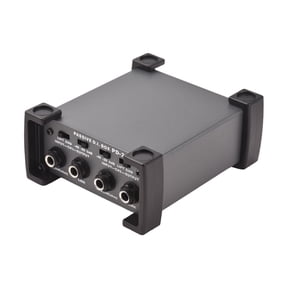 4 Channels Passive DI-Box Unit Hum Eliminator 1/4 Inch / 6.35 mm Instrument Direct Box to XLR Professional Impedance Transform Audio Isolator for Studio and Live Performances
