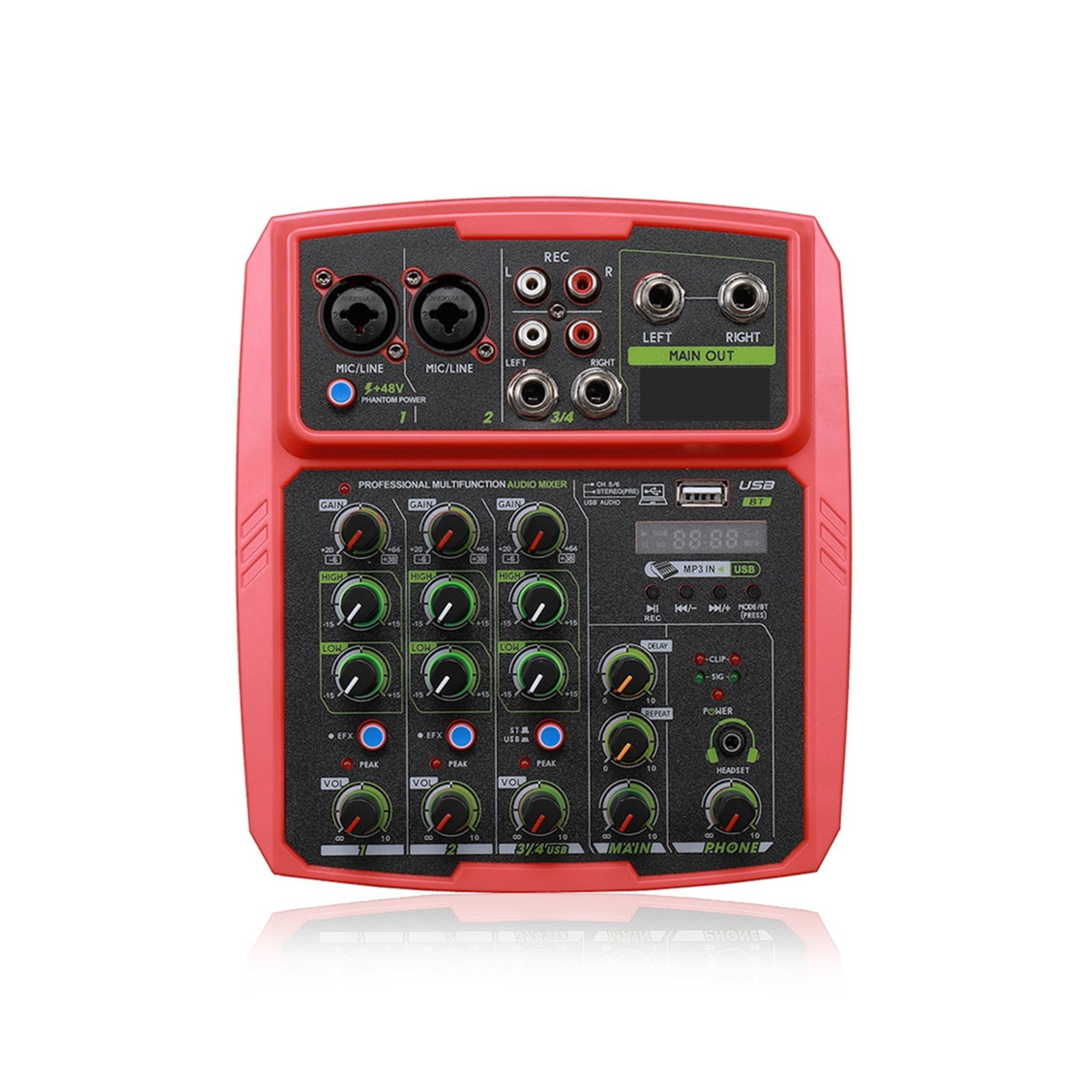 4 Channels Sound Mixer interface Professional Studio Recording Sound