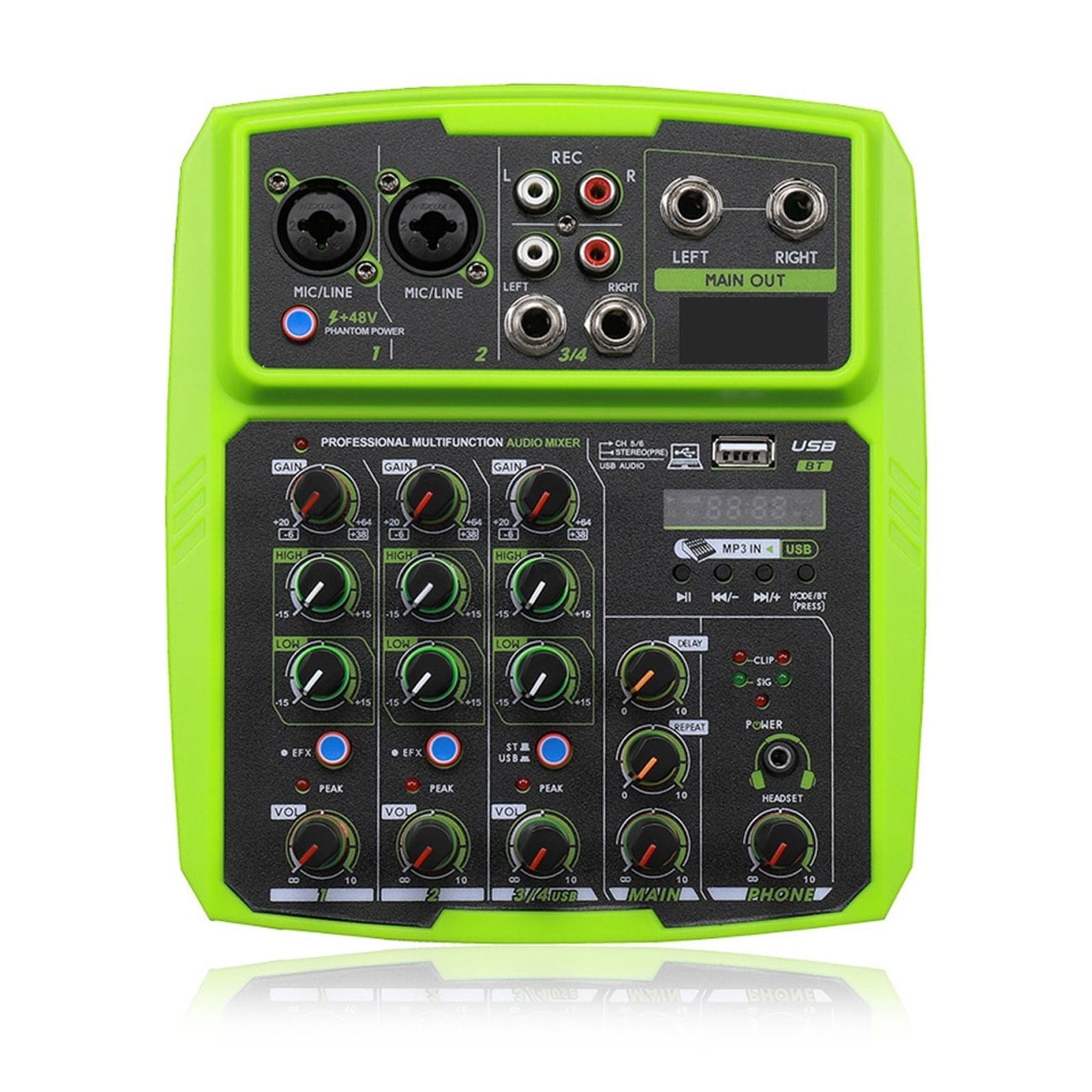 4 Channels Sound Mixer interface Professional Studio Recording Sound