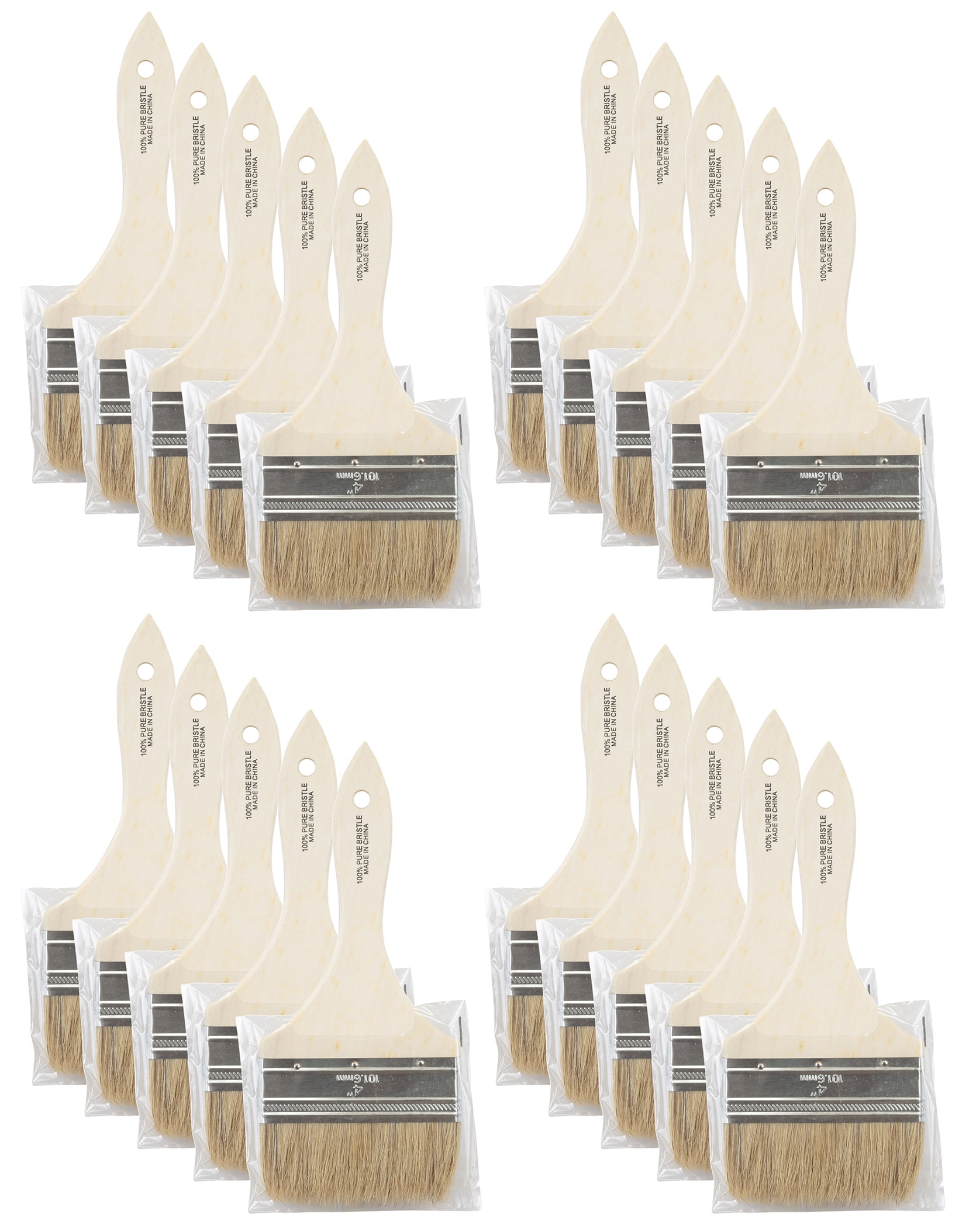 Wooster Genuine Gold Edge Variety 12 Sets of 3-Pack Variety Paintbrushes #5239-12PK