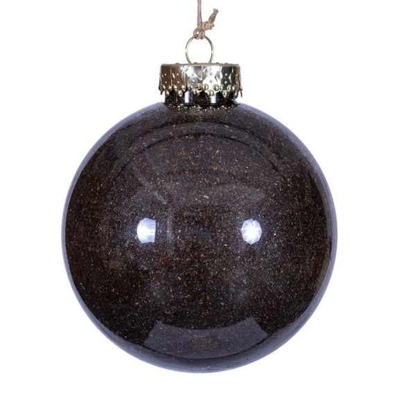 4" Chocolate Ball Ornament 3/Bag