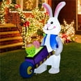 thumbnail image 1 of 4' Christmas Decor Inflatable Easter Rabbit, 1 of 1