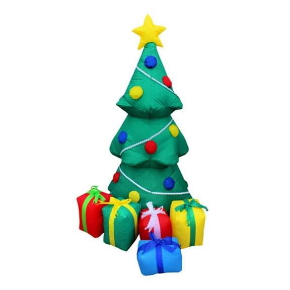 4' Christmas Tree With Presents Inflatable Yard Decoration Motif Display