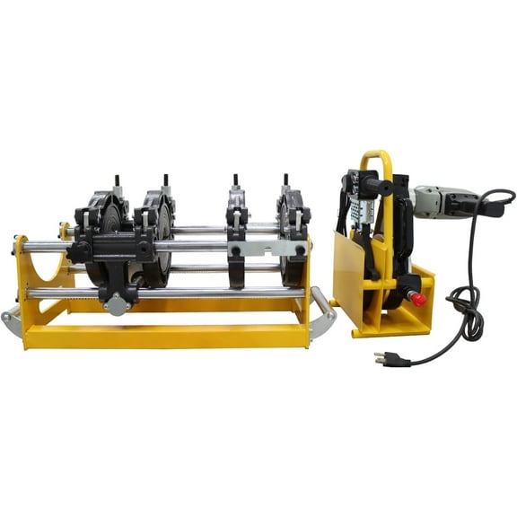 4 Clamps Pipe Fusion Welder PE PPR PB PVDF Butt Fusion Welding Machine Pipe Fusion Welder 2.48"-6.30"