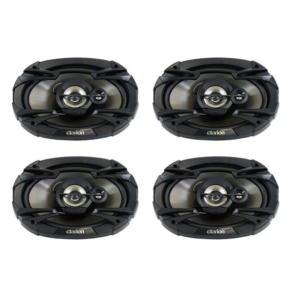 (4) Clarion SE6935R 220 Watt 6x9" Coaxial 3-Way Car Audio Speakers
