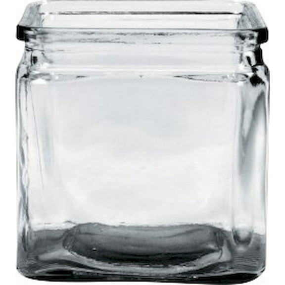 4" Clear Cube Vase